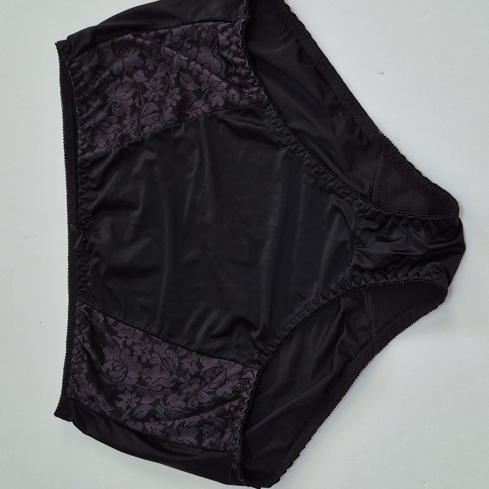 Vintage Bali Nylon High Waist Granny Panties Briefs Pinup 1576 2XL